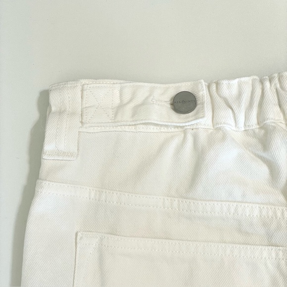 AllSaints Florence Cargo Jogger Pants Organic Twill Cotton Chalk White 8 - Picture 12 of 16